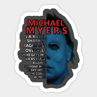 Michael Myers - Killer Shark Sticker